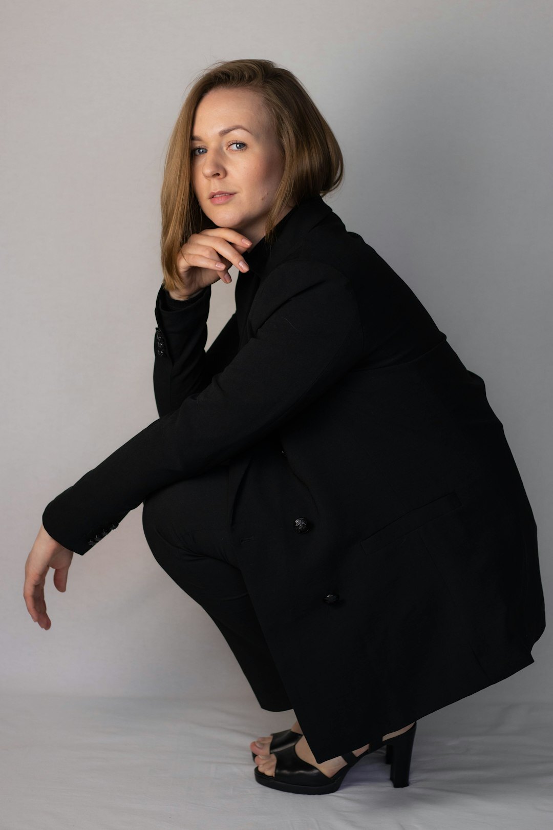 Studio portrait of a professional woman in business attire