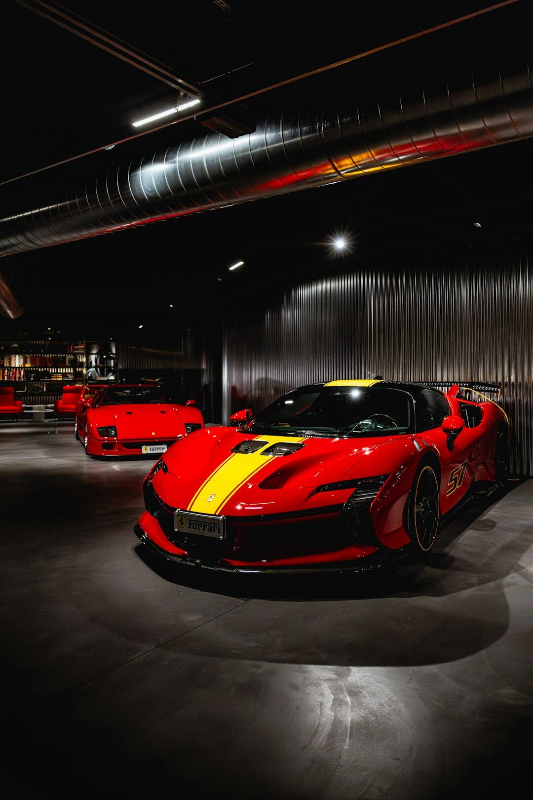 luxury car showroom interior