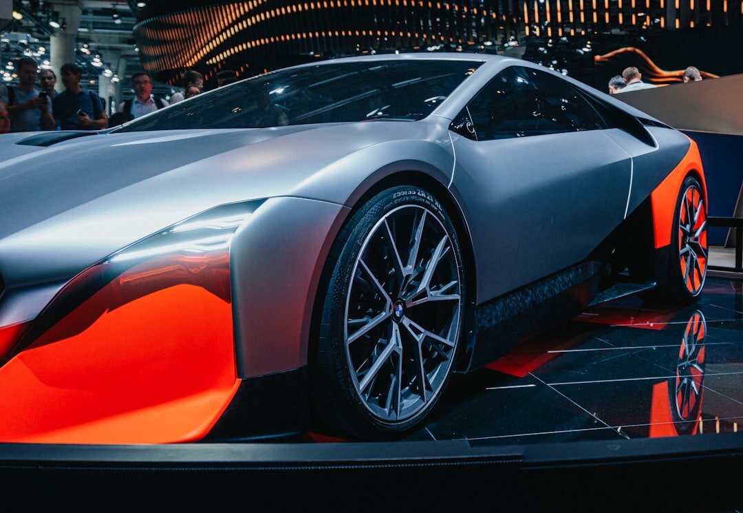 futuristic car with tech features